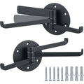 Aurt Three-Arm Swivel Wall Hooks Set of 2 Charcoal - Product view